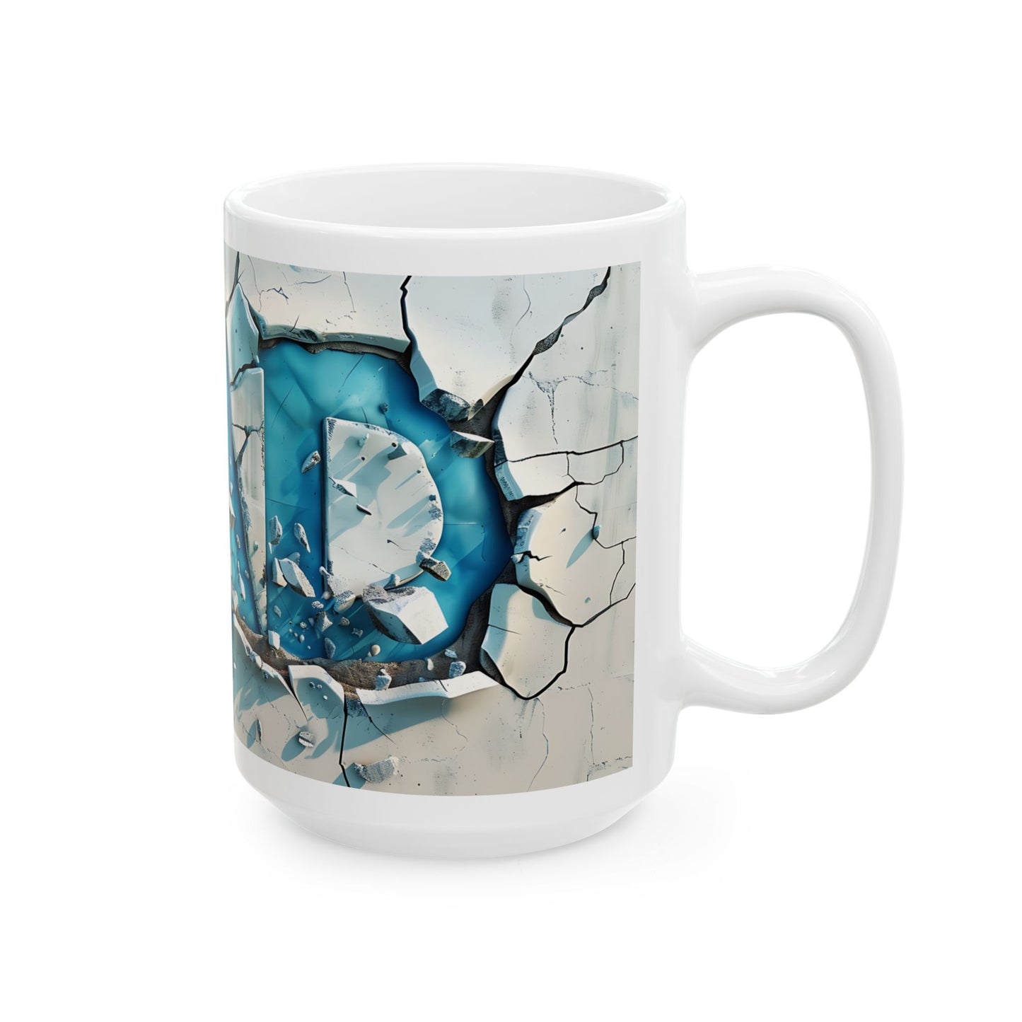 Cracked Ceramic Mug – 11oz & 15oz – Perfect Gift for Dads