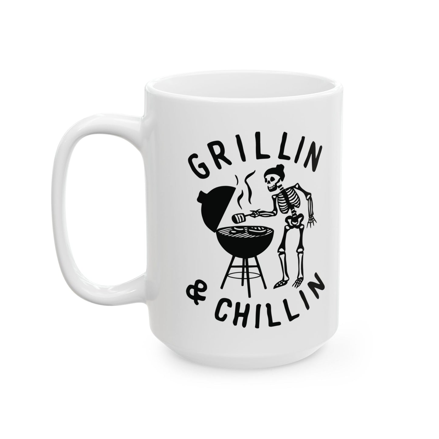 Funny Skull Ceramic Mug - 11oz & 15oz - Perfect for Fathers Day and Gift Giving