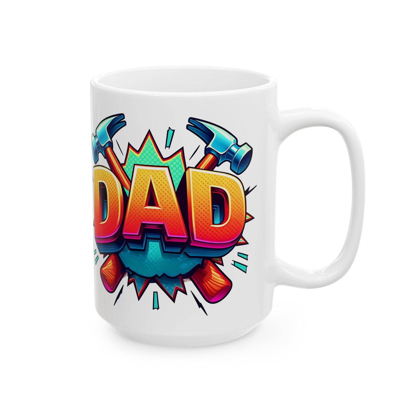 Colorful Dad Mug - Perfect Gift for DAD and DIY Lovers, 11oz & 15oz