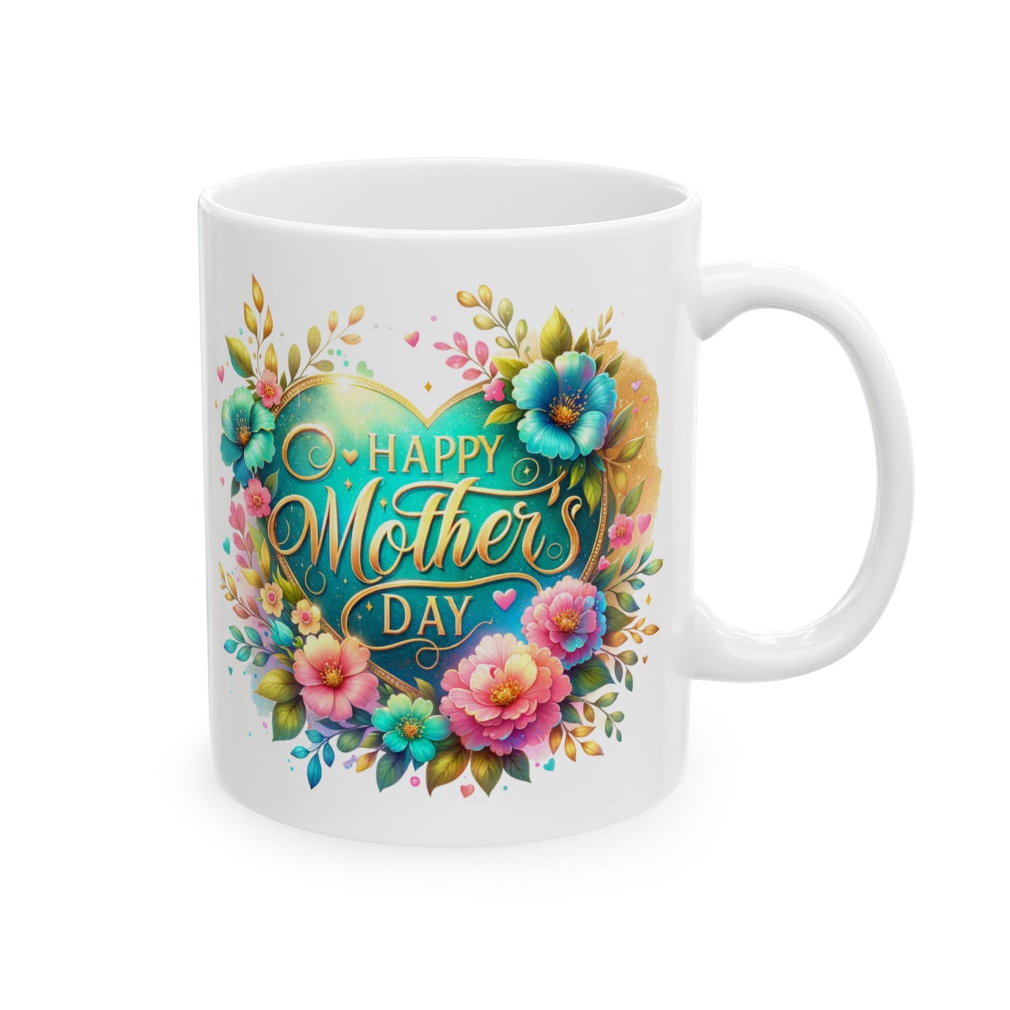 11 oz Floral Coffee Mug - Perfect Gift for Mothers Day