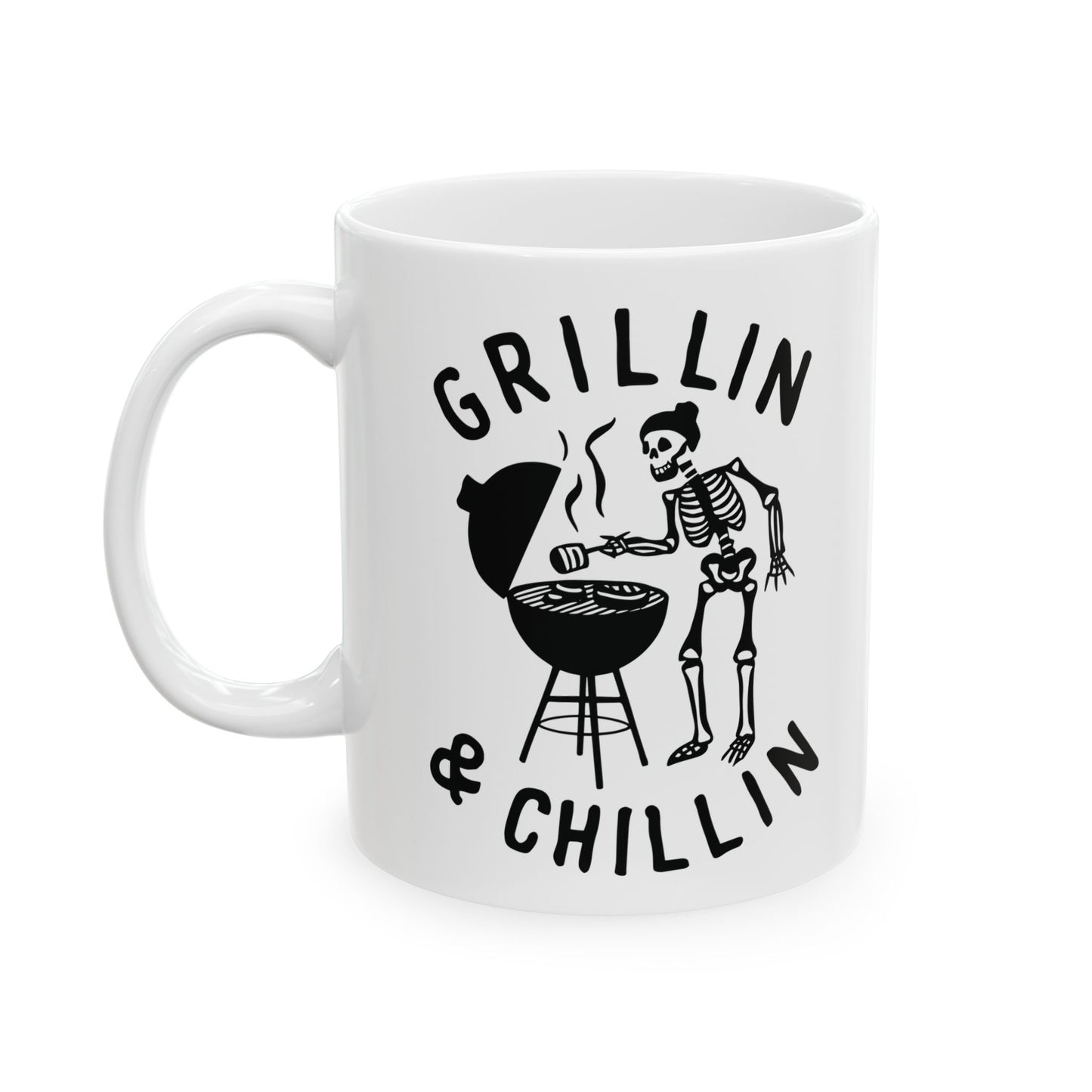 Funny Skull Ceramic Mug - 11oz & 15oz - Perfect for Fathers Day and Gift Giving