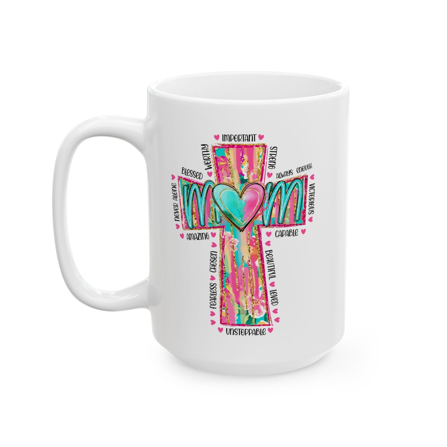 Colorful Mom Ceramic Mug - Perfect Gift for Mother's Day & Special Occasions