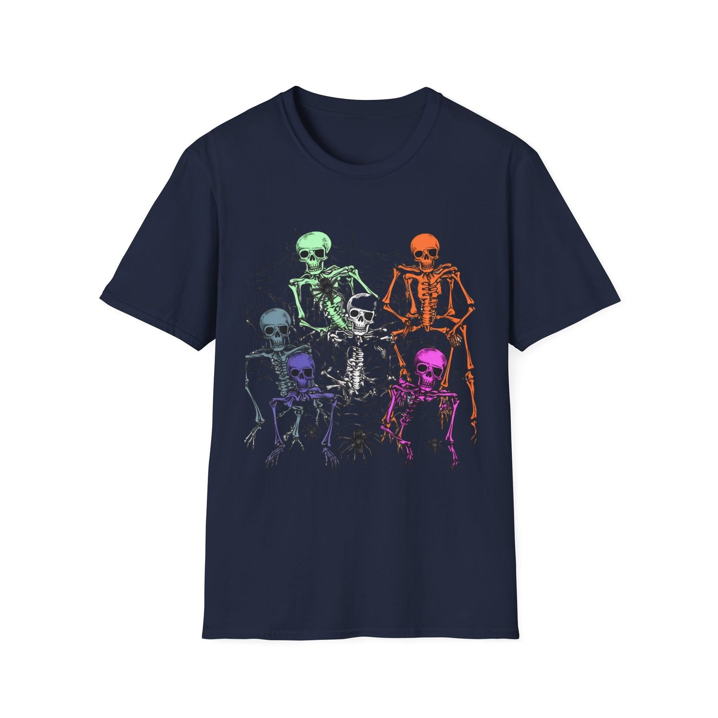 Halloween, Unisex Softstyle T-Shirt, Skeleton Halloween T Shirt