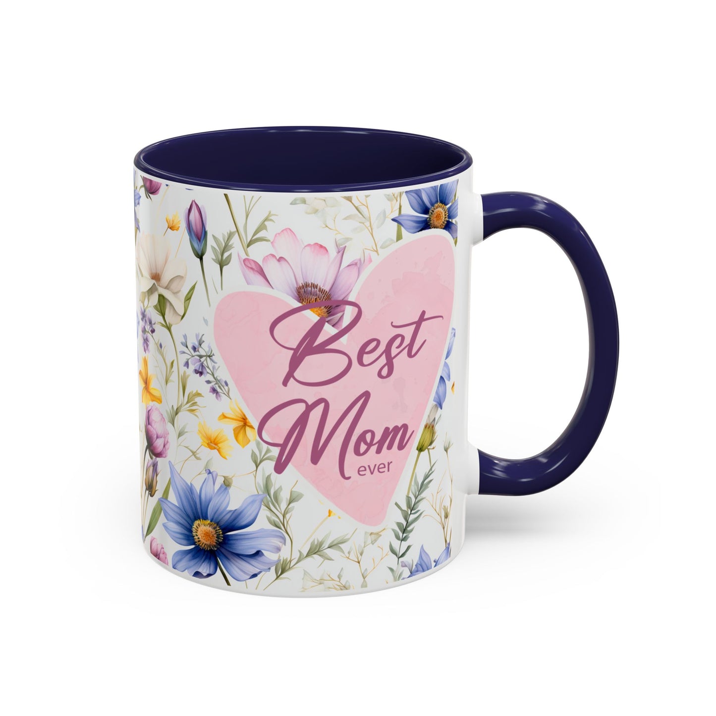 11 oz Floral "Best Mom Ever" Coffee Mug - Perfect Gift for Mother's Day