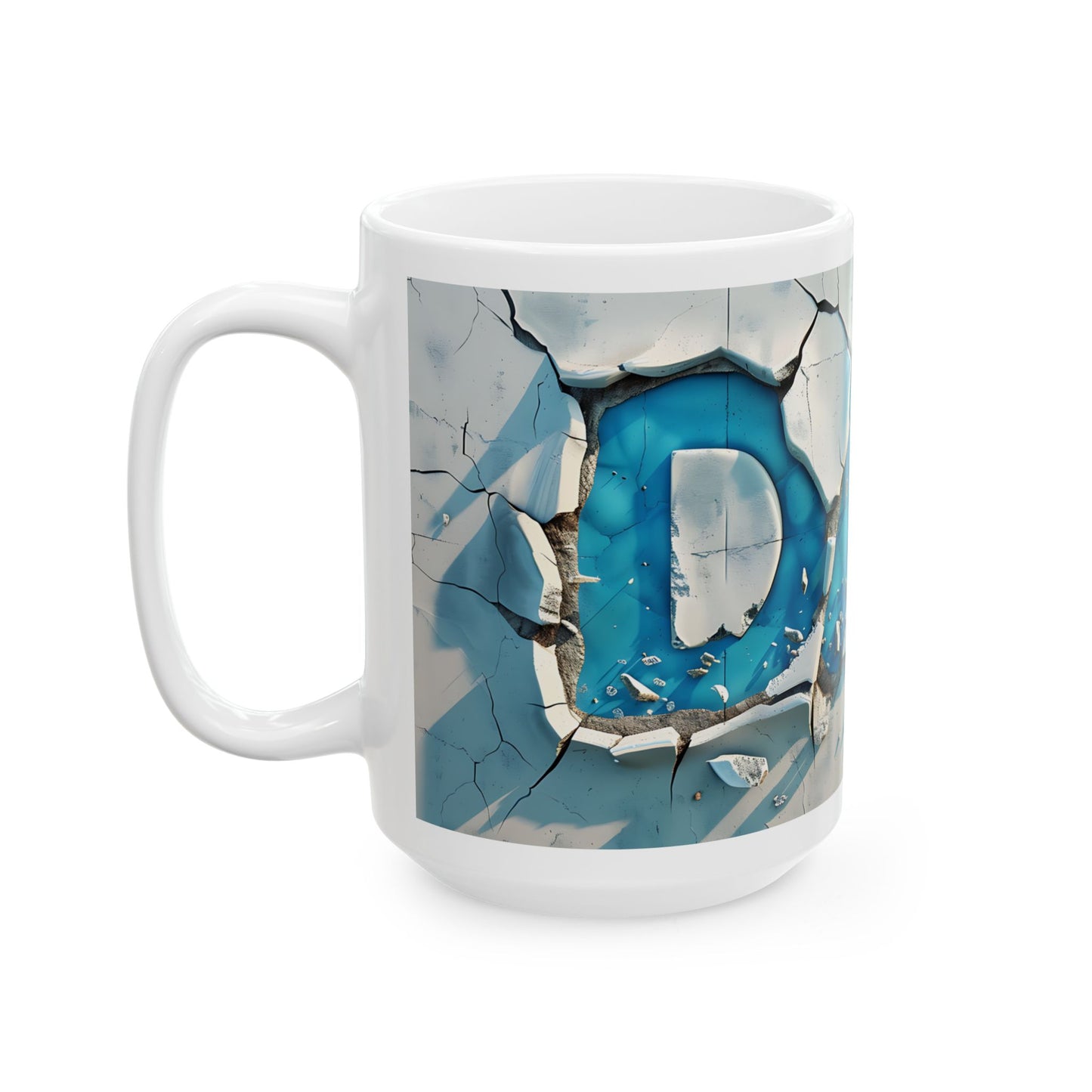 Cracked Ceramic Mug – 11oz & 15oz – Perfect Gift for Dads