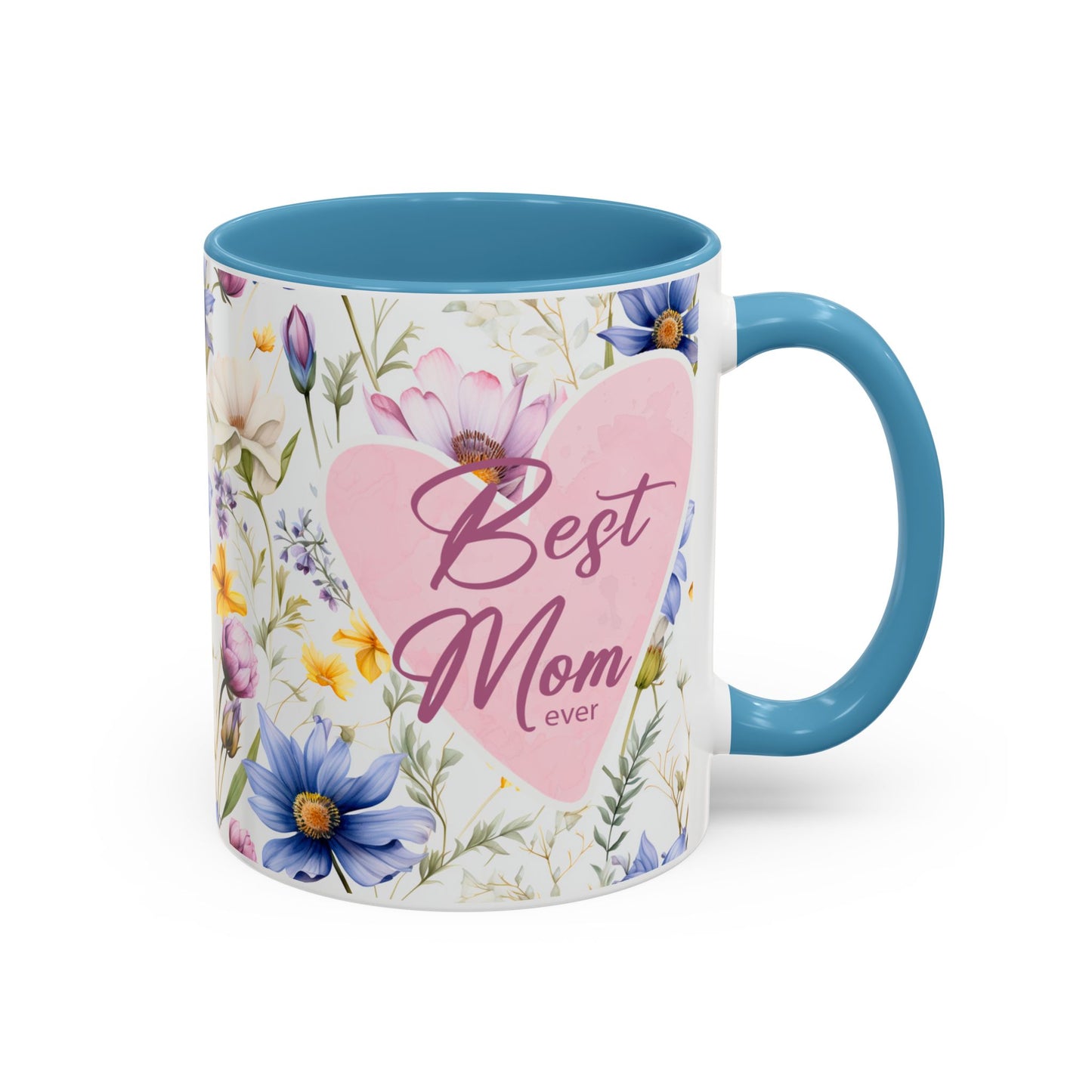 11 oz Floral "Best Mom Ever" Coffee Mug - Perfect Gift for Mother's Day