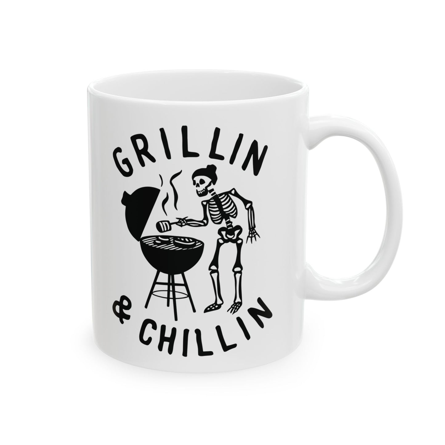 Funny Skull Ceramic Mug - 11oz & 15oz - Perfect for Fathers Day and Gift Giving