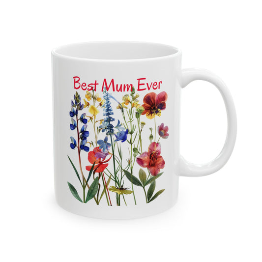 Floral Best Friend Ceramic Mug - Perfect Gift for Mothers Day