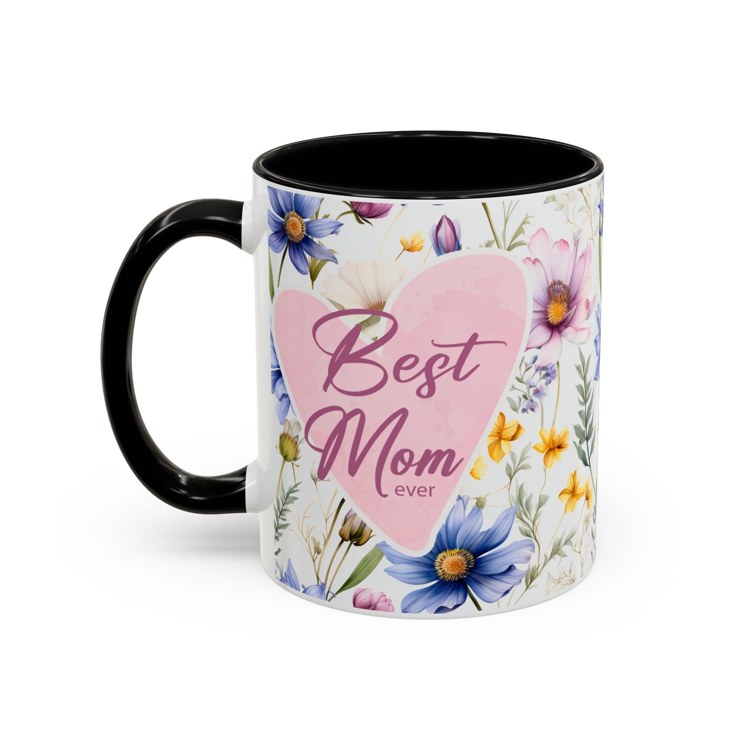 11 oz Floral "Best Mom Ever" Coffee Mug - Perfect Gift for Mother's Day
