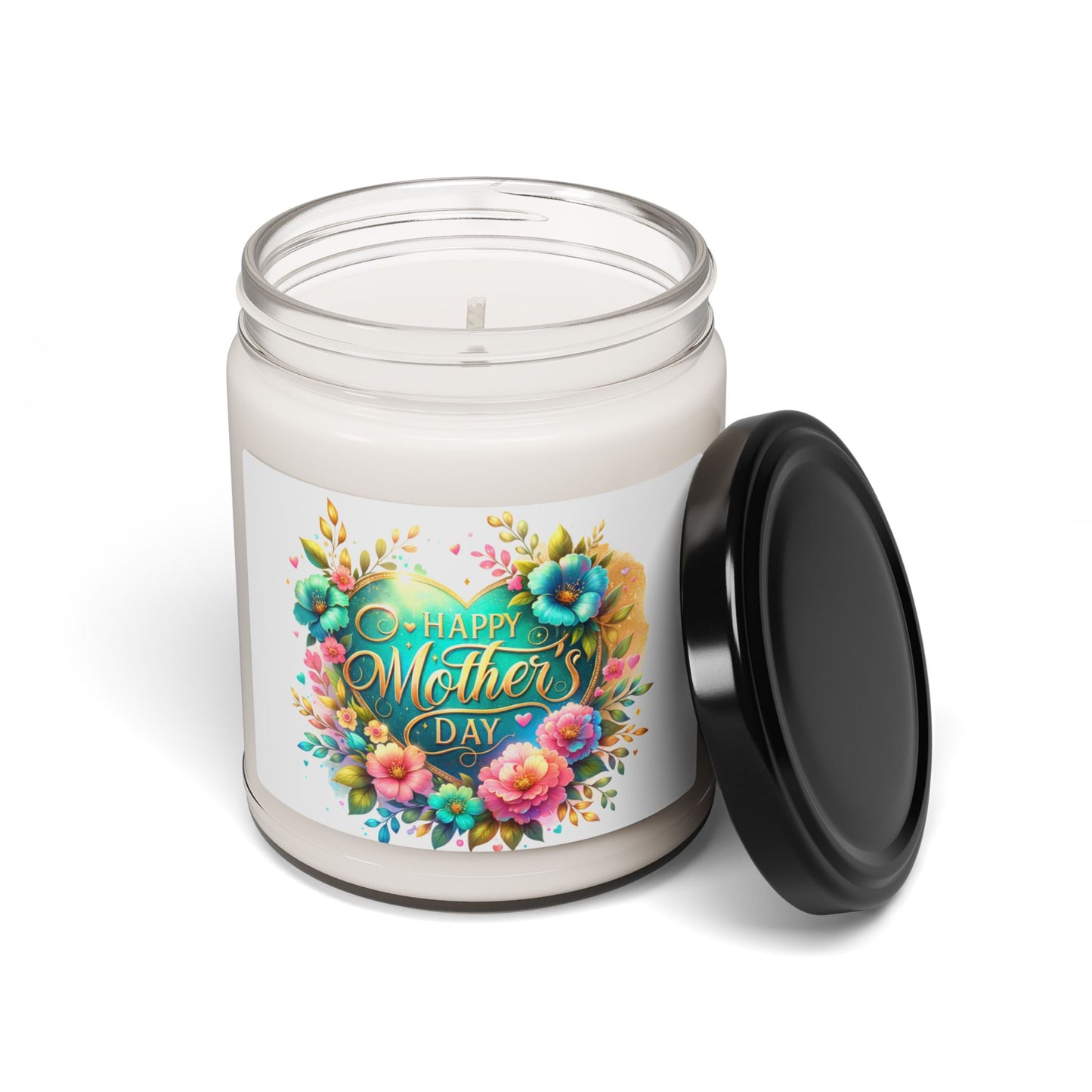 Mother's Day Scented Soy Candle - 9oz Floral Design
