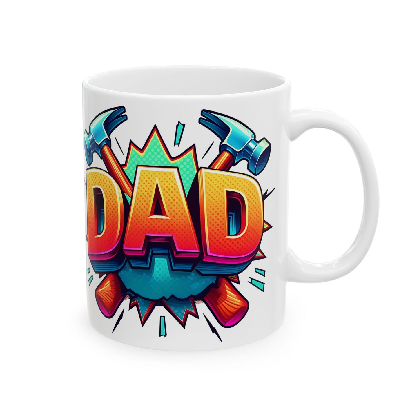 Colorful Dad Mug - Perfect Gift for DAD and DIY Lovers, 11oz & 15oz