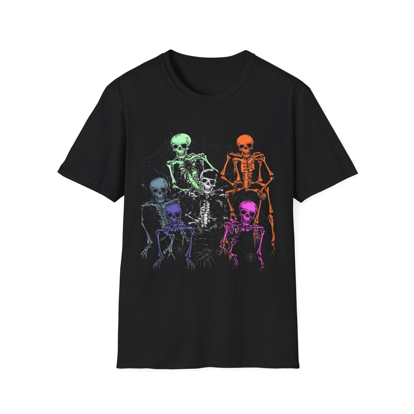 Halloween, Unisex Softstyle T-Shirt, Skeleton Halloween T Shirt