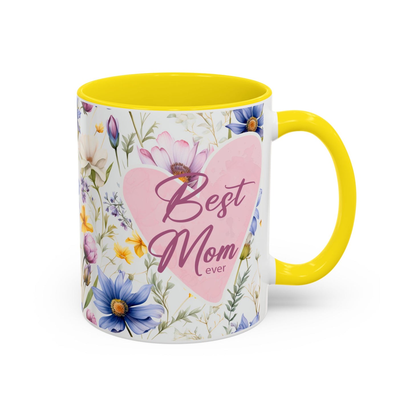 11 oz Floral "Best Mom Ever" Coffee Mug - Perfect Gift for Mother's Day