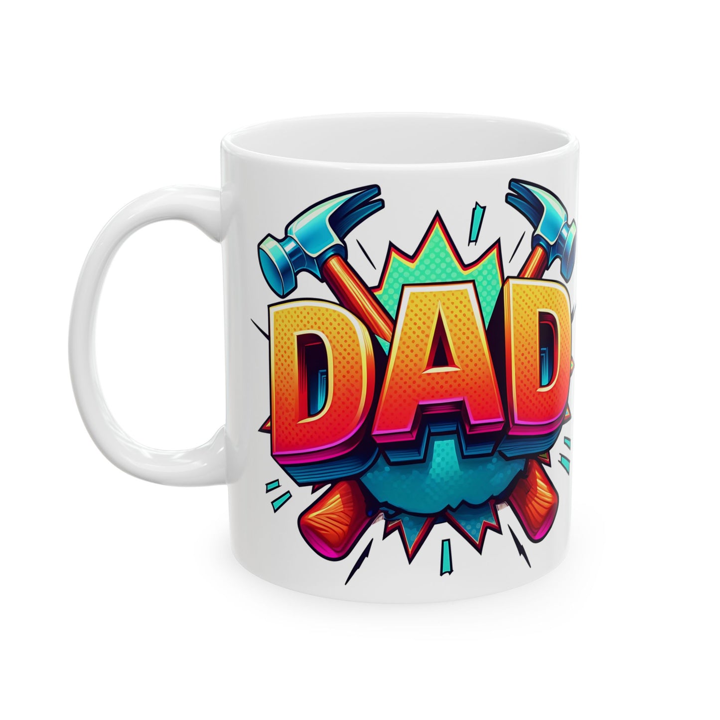 Colorful Dad Mug - Perfect Gift for DAD and DIY Lovers, 11oz & 15oz