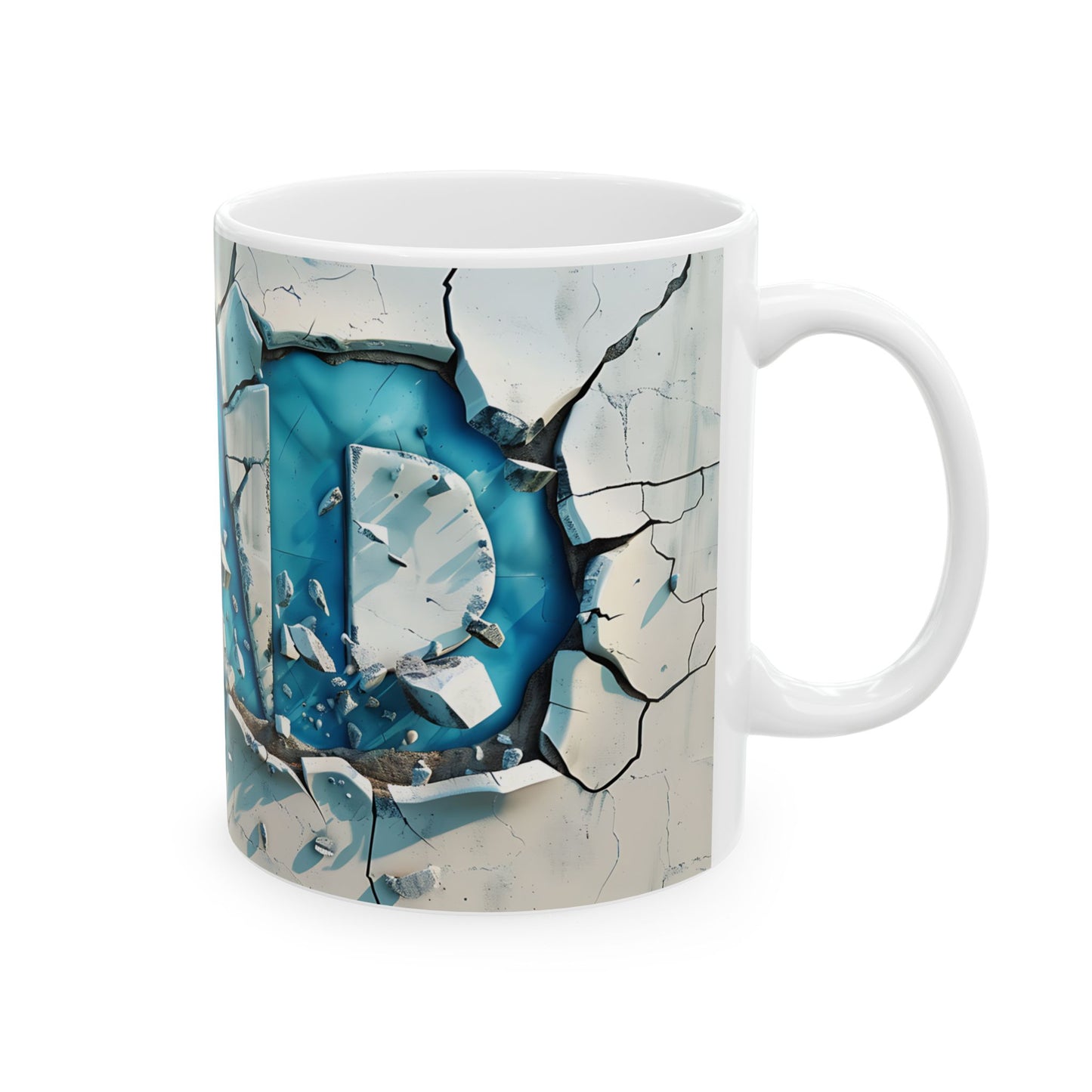 Cracked Ceramic Mug – 11oz & 15oz – Perfect Gift for Dads