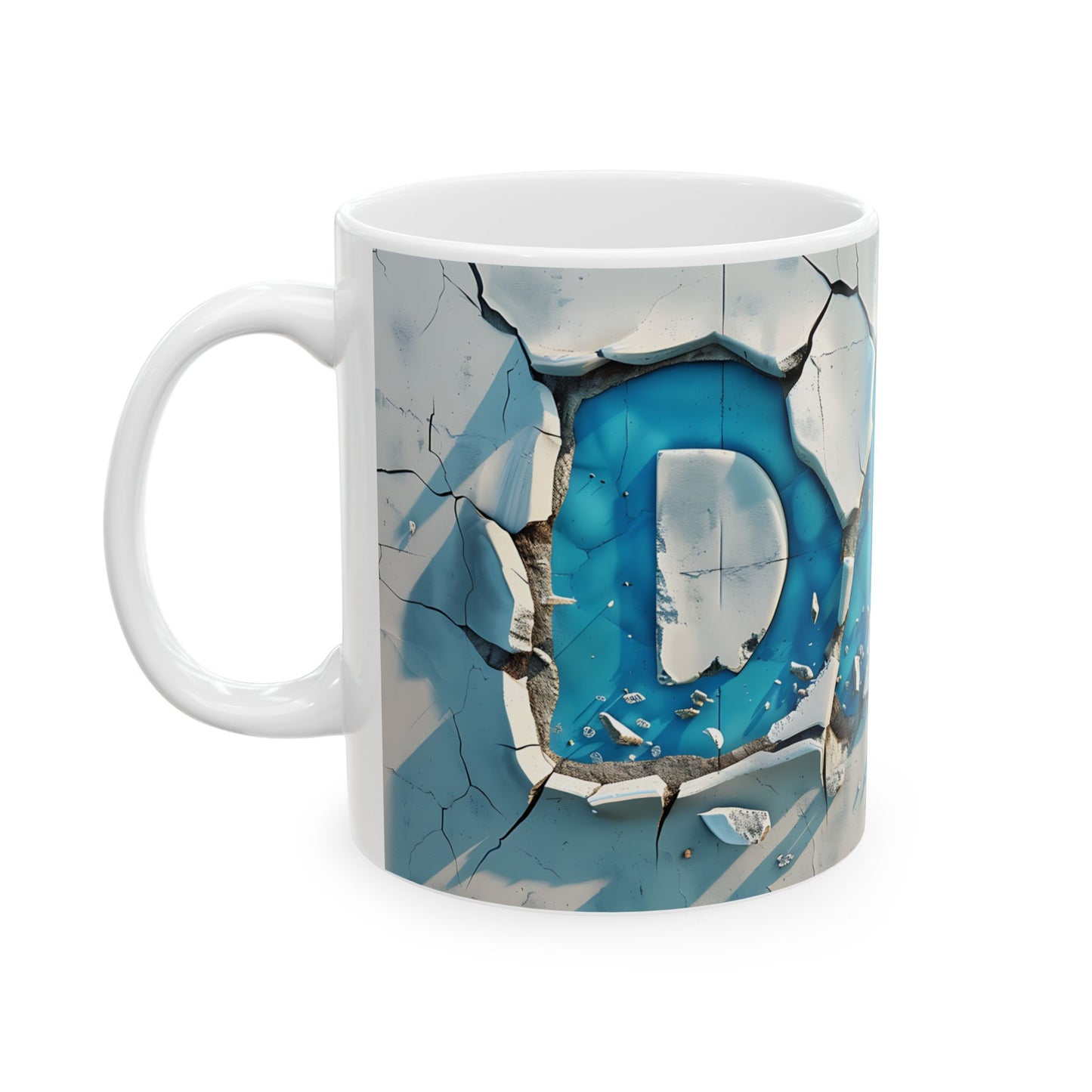 Cracked Ceramic Mug – 11oz & 15oz – Perfect Gift for Dads