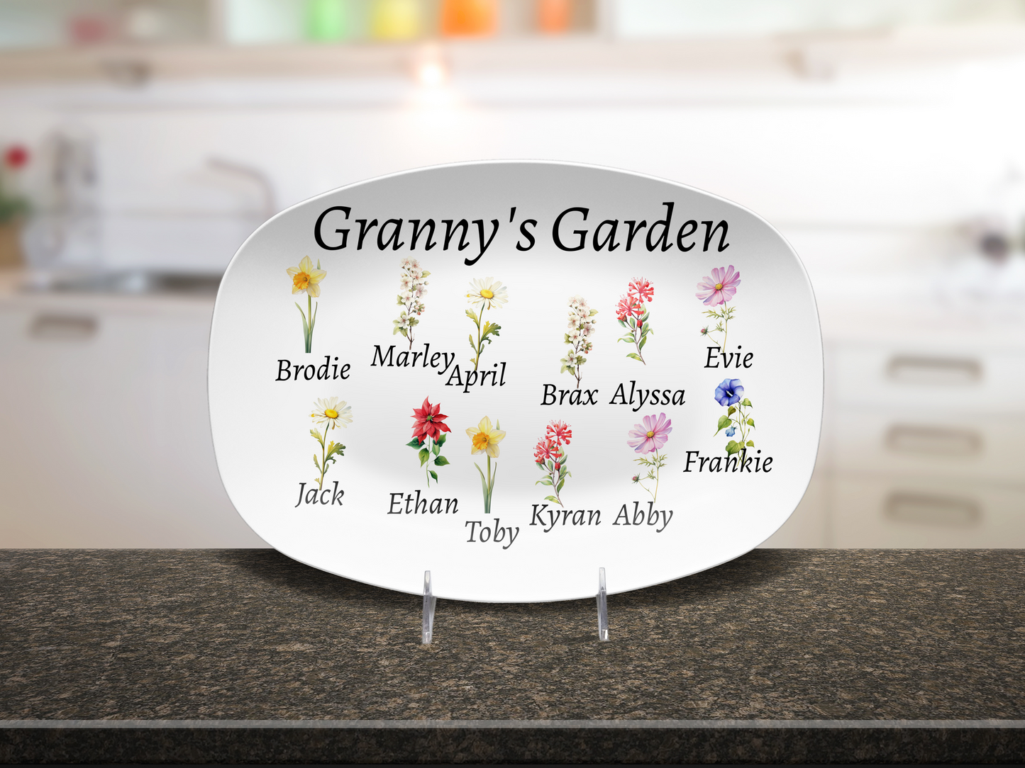 Granny's Garden Platter