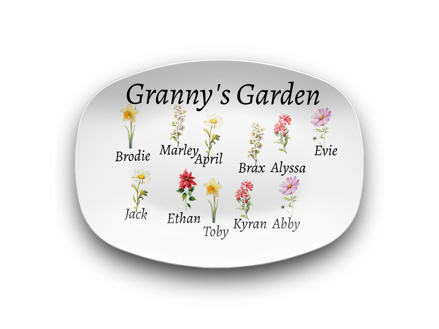 Granny's Garden Platter