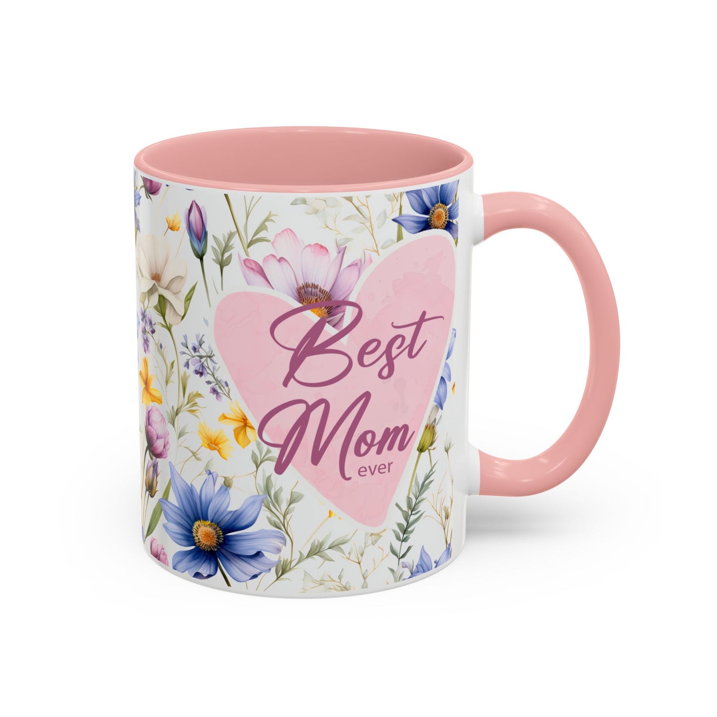 11 oz Floral "Best Mom Ever" Coffee Mug - Perfect Gift for Mother's Day