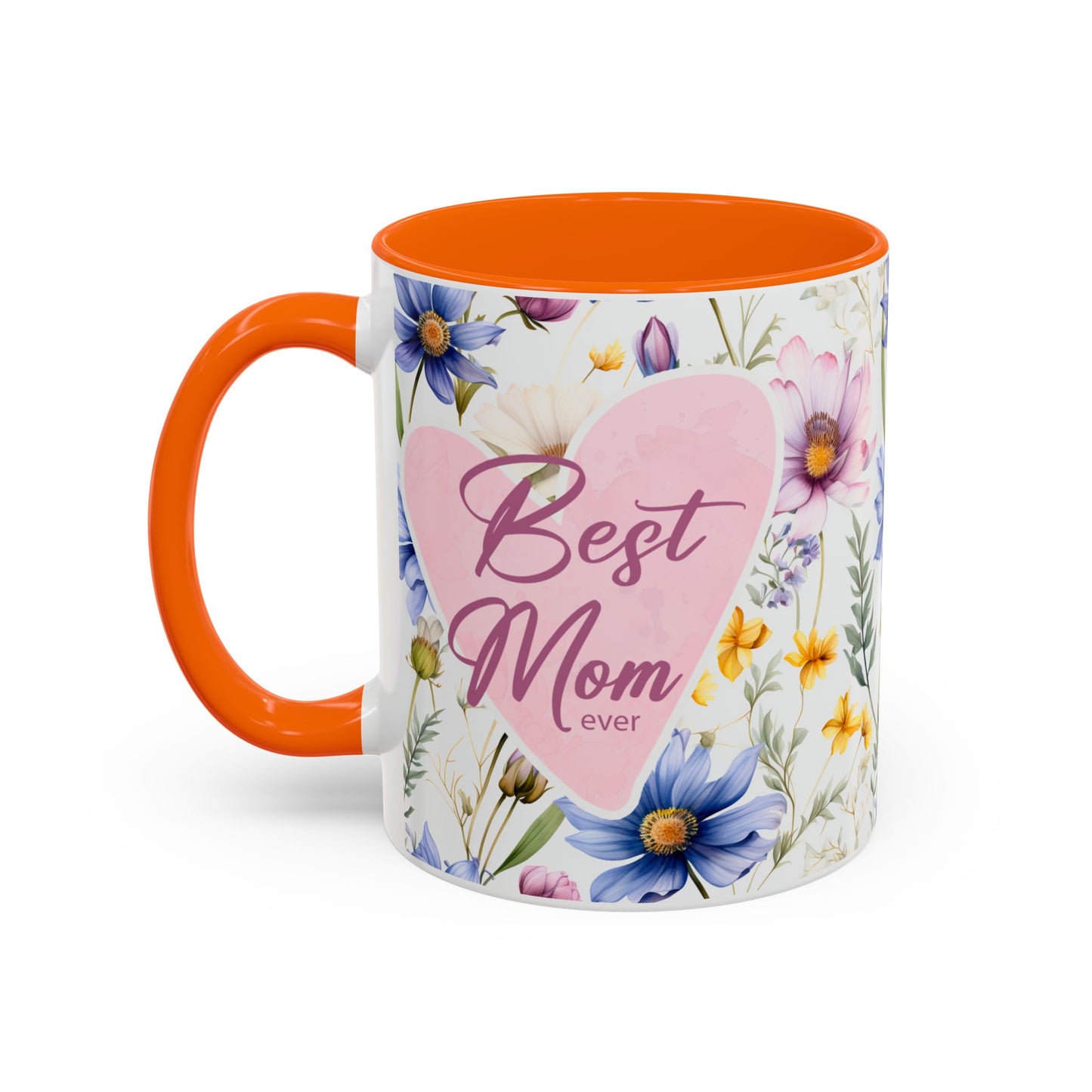 11 oz Floral "Best Mom Ever" Coffee Mug - Perfect Gift for Mother's Day