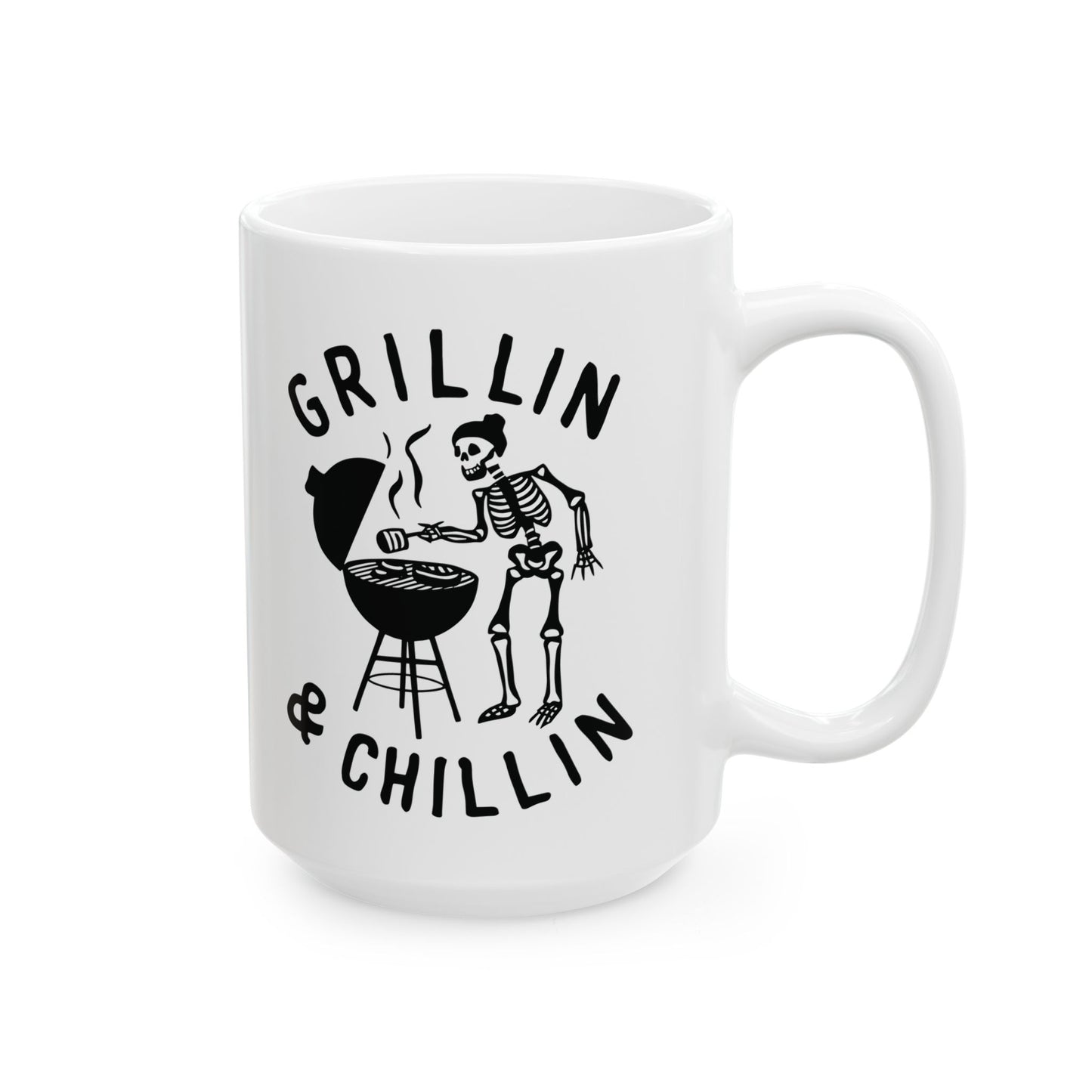 Funny Skull Ceramic Mug - 11oz & 15oz - Perfect for Fathers Day and Gift Giving