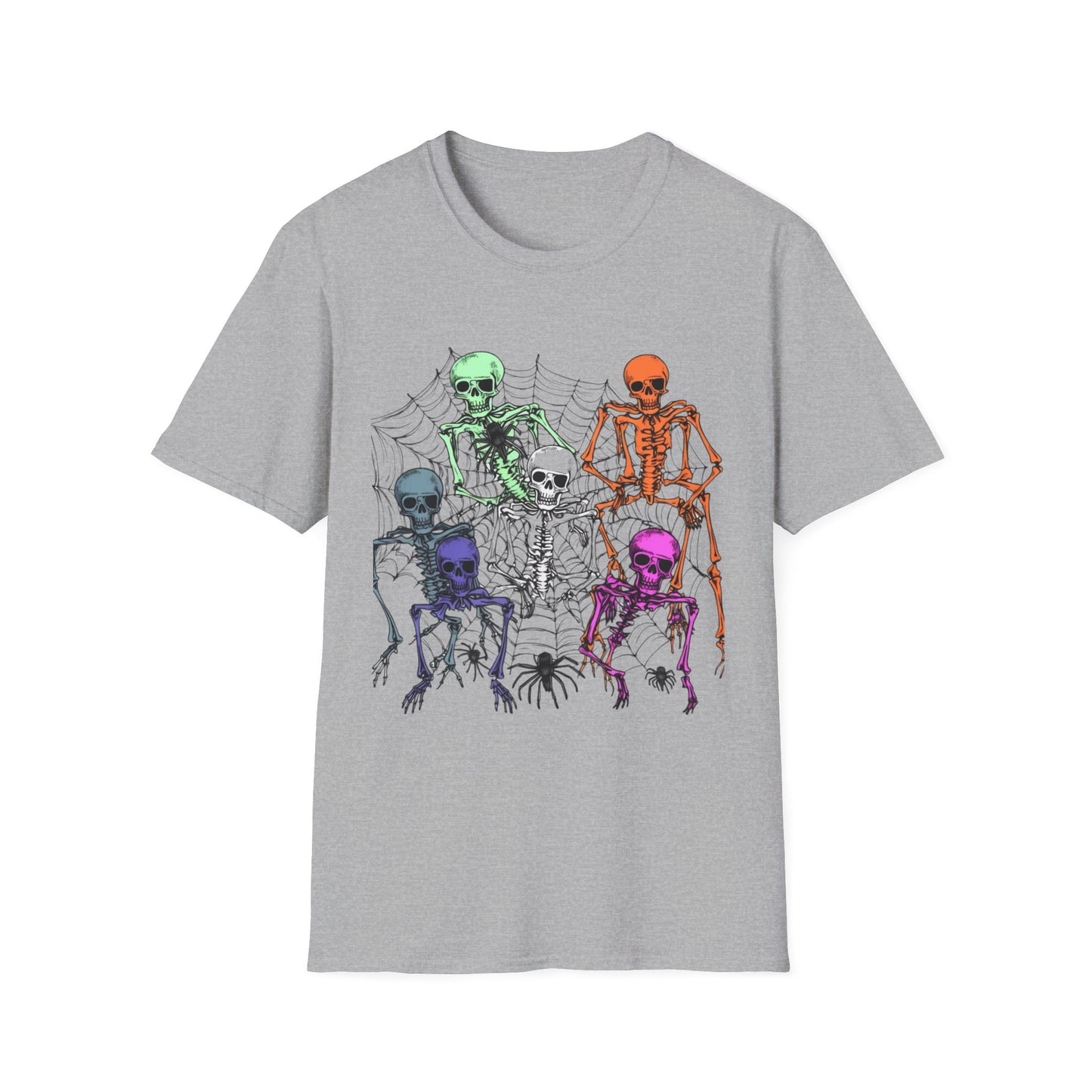 Halloween, Unisex Softstyle T-Shirt, Skeleton Halloween T Shirt