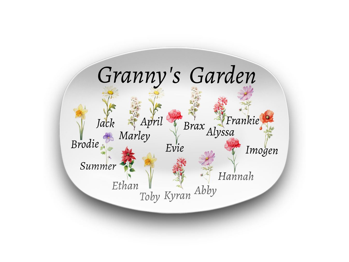Granny's Garden Platter