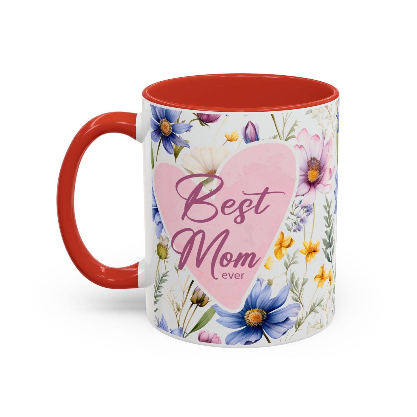 11 oz Floral "Best Mom Ever" Coffee Mug - Perfect Gift for Mother's Day
