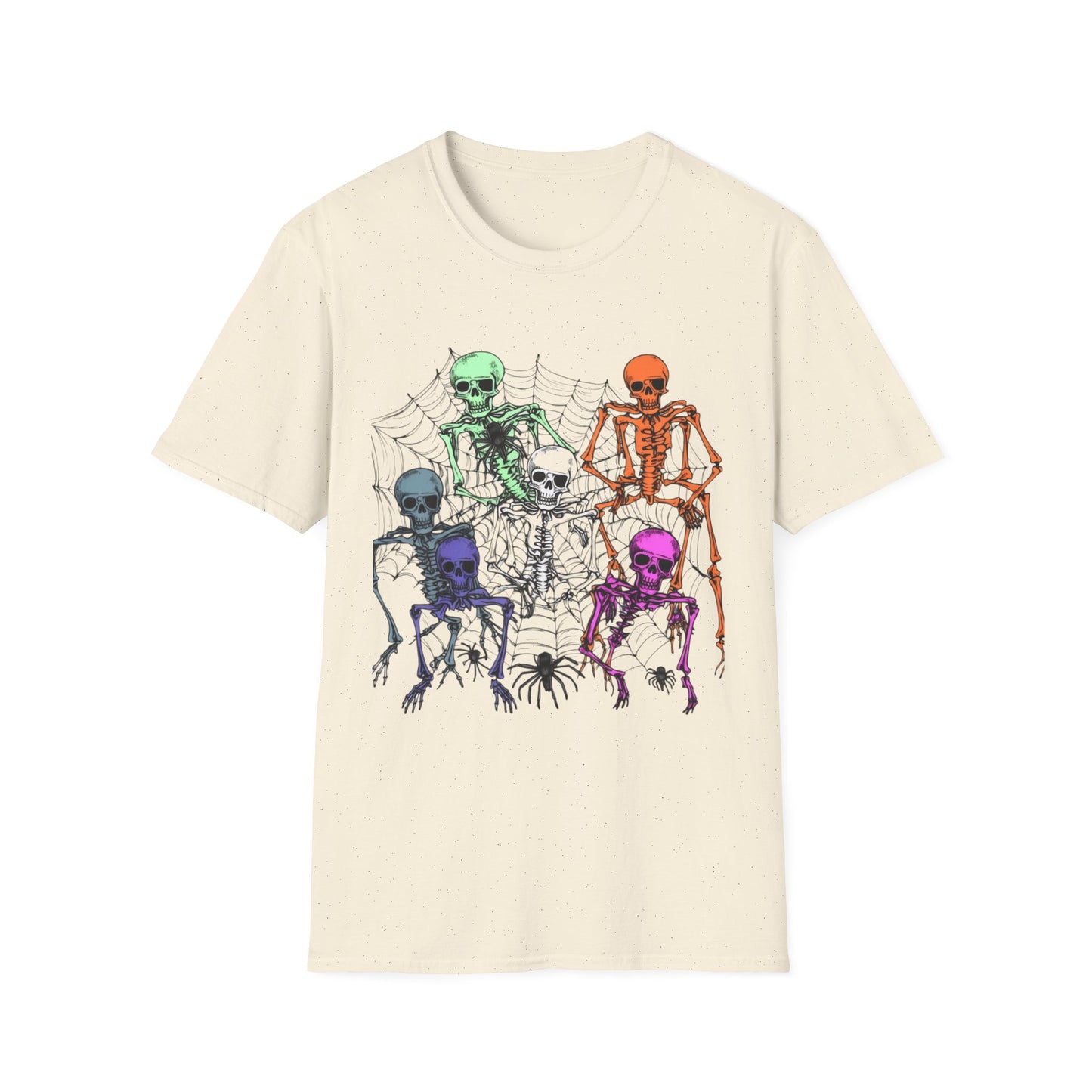 Halloween, Unisex Softstyle T-Shirt, Skeleton Halloween T Shirt
