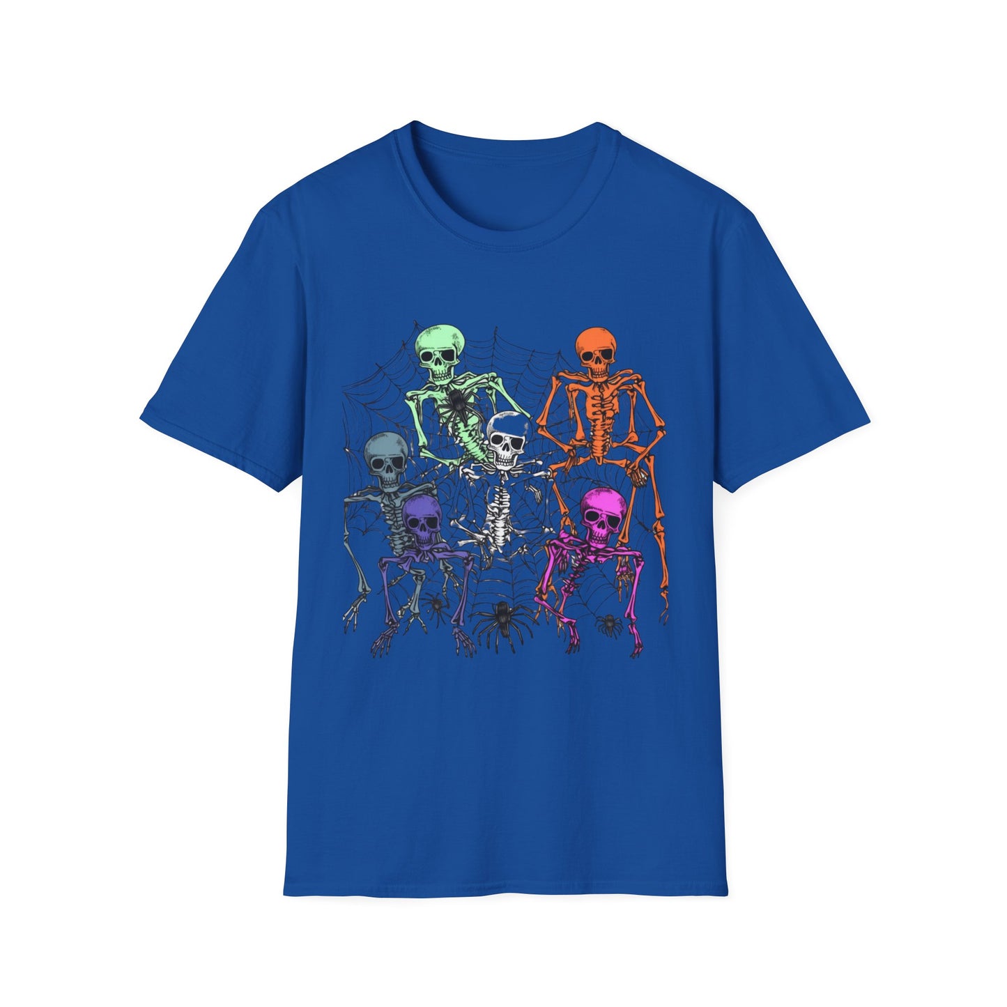 Halloween, Unisex Softstyle T-Shirt, Skeleton Halloween T Shirt