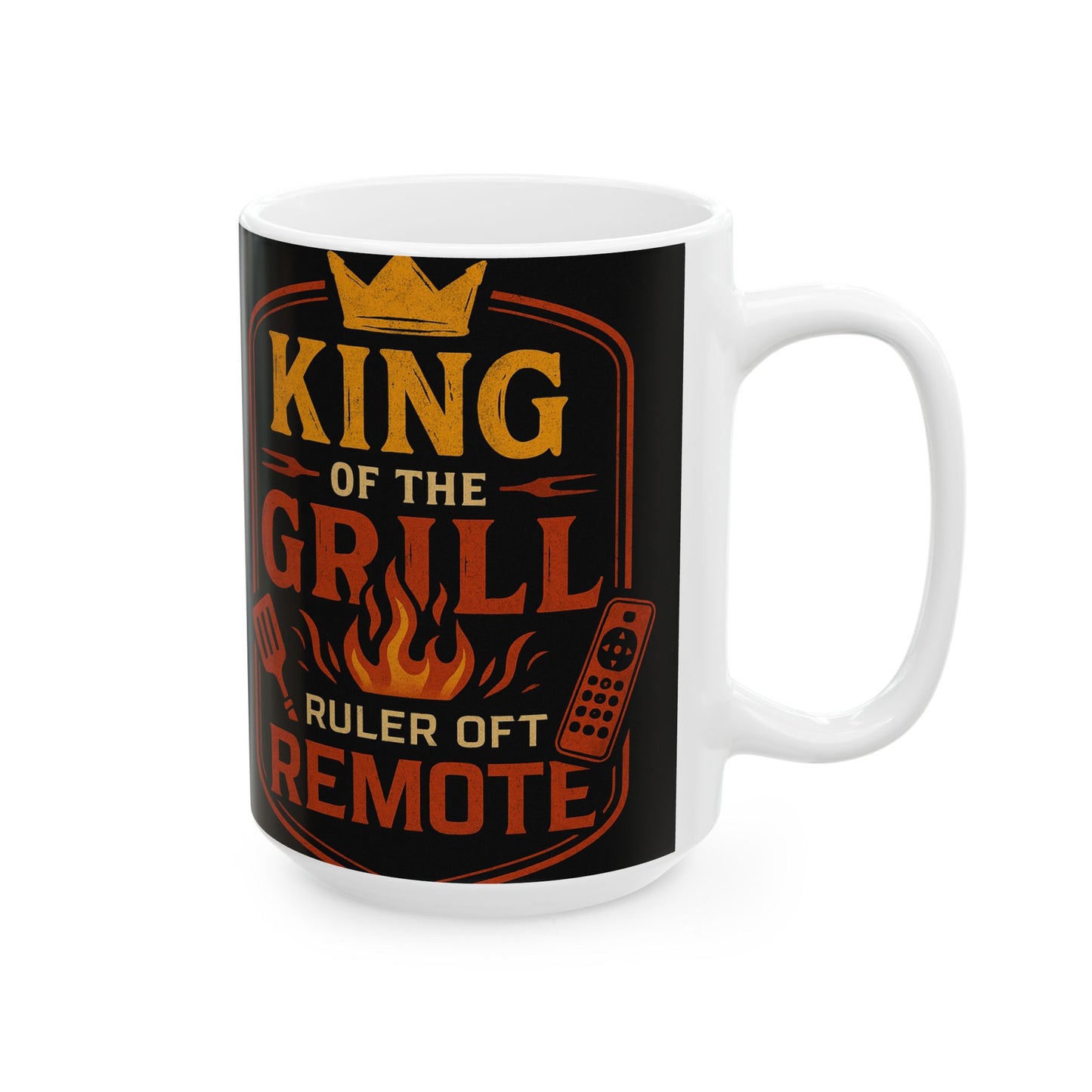King of the Grill Mug | Perfect Gift for BBQ Lovers and Dads | 11oz & 15oz Options