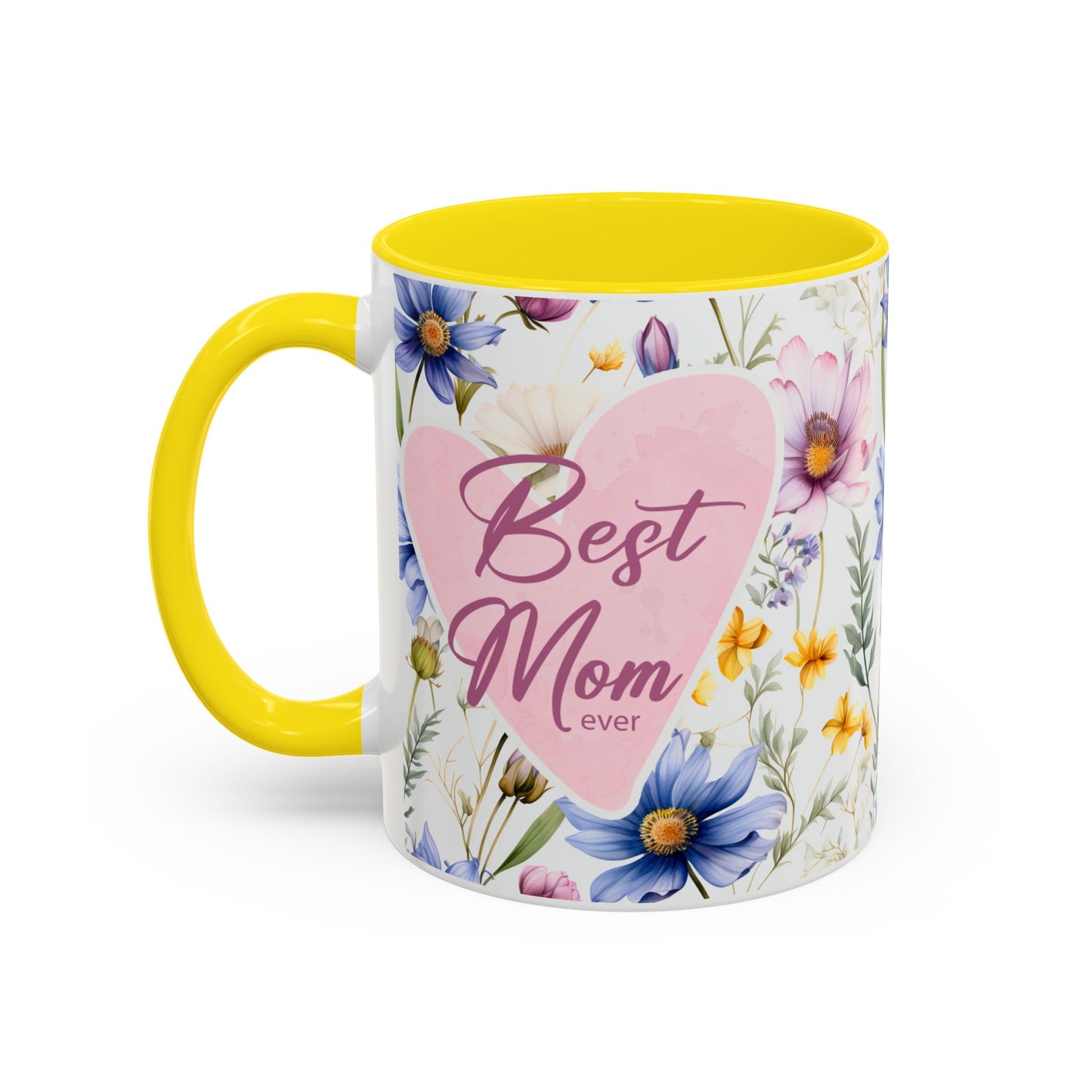 11 oz Floral "Best Mom Ever" Coffee Mug - Perfect Gift for Mother's Day