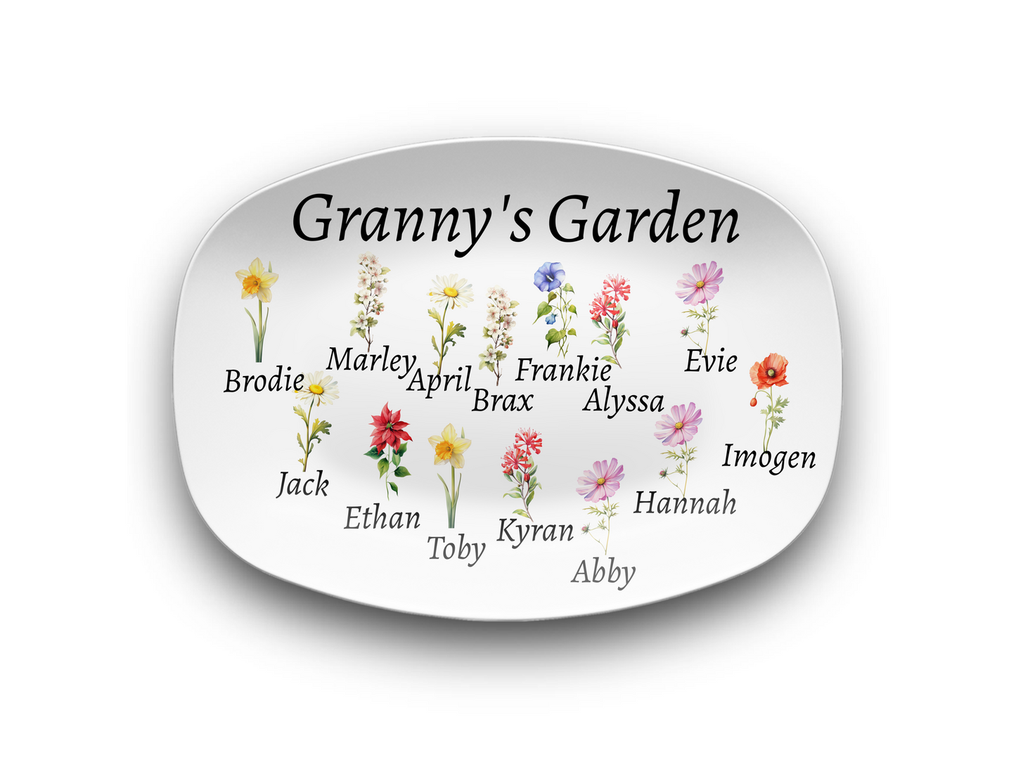 Granny's Garden Platter