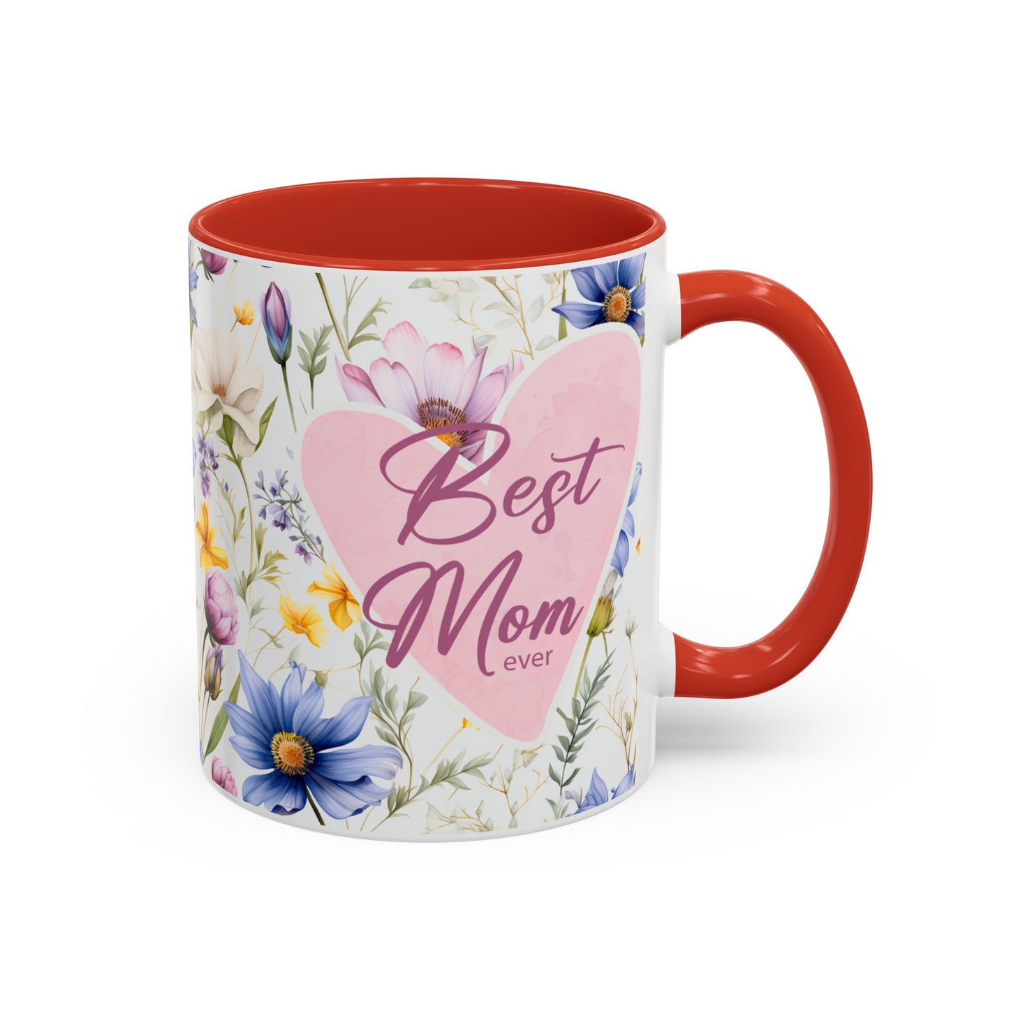 11 oz Floral "Best Mom Ever" Coffee Mug - Perfect Gift for Mother's Day
