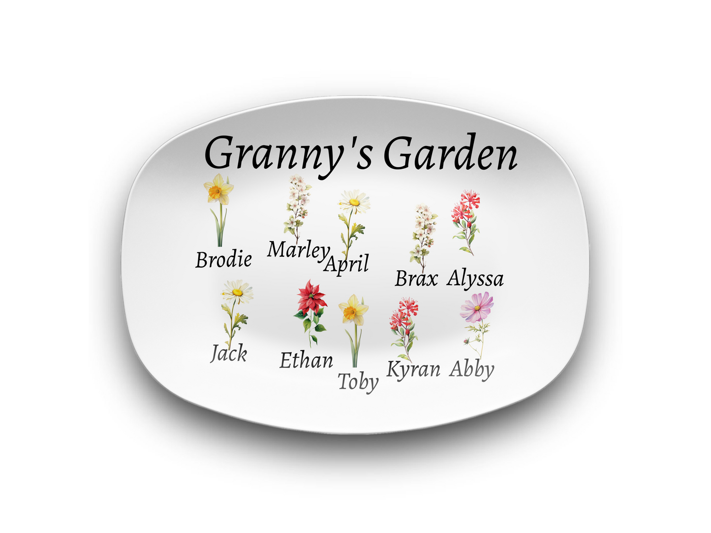 Granny's Garden Platter