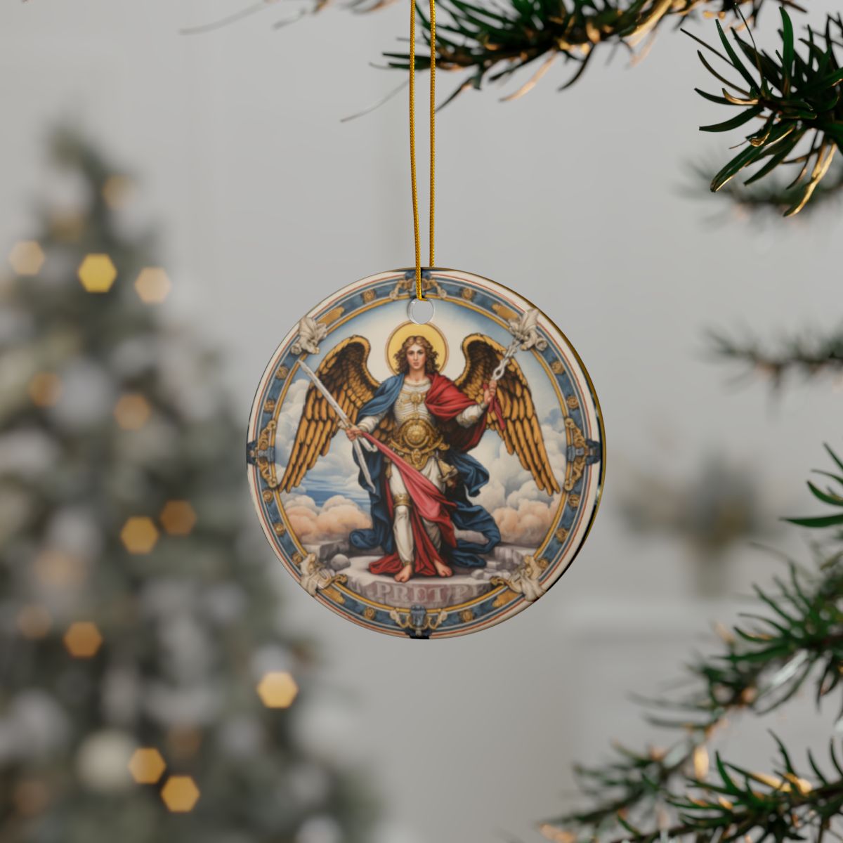 Decorative Ceramic Ornaments, Double-Sided (1pc, 3pcs, 5pcs, 10pcs)