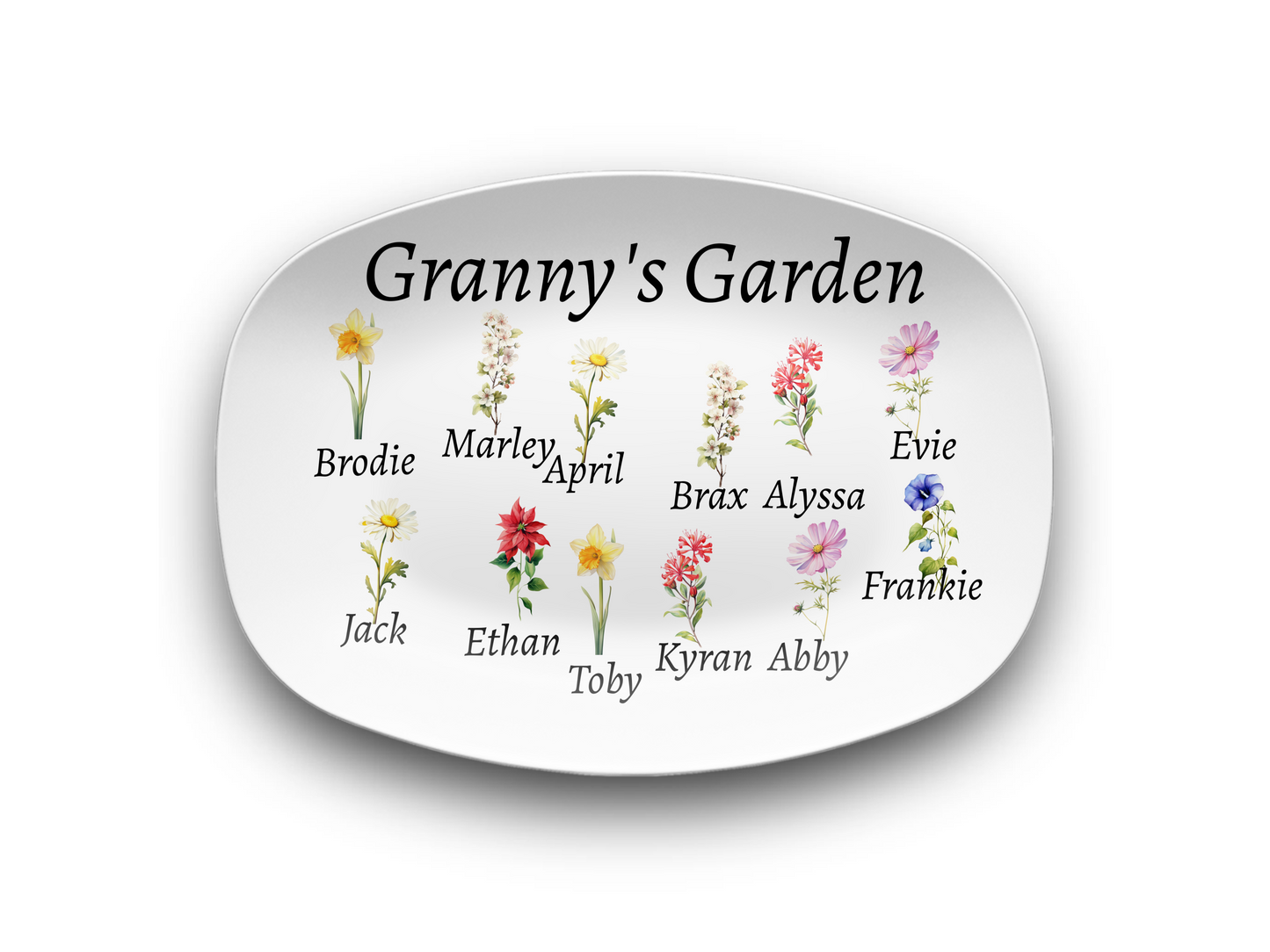 Granny's Garden Platter