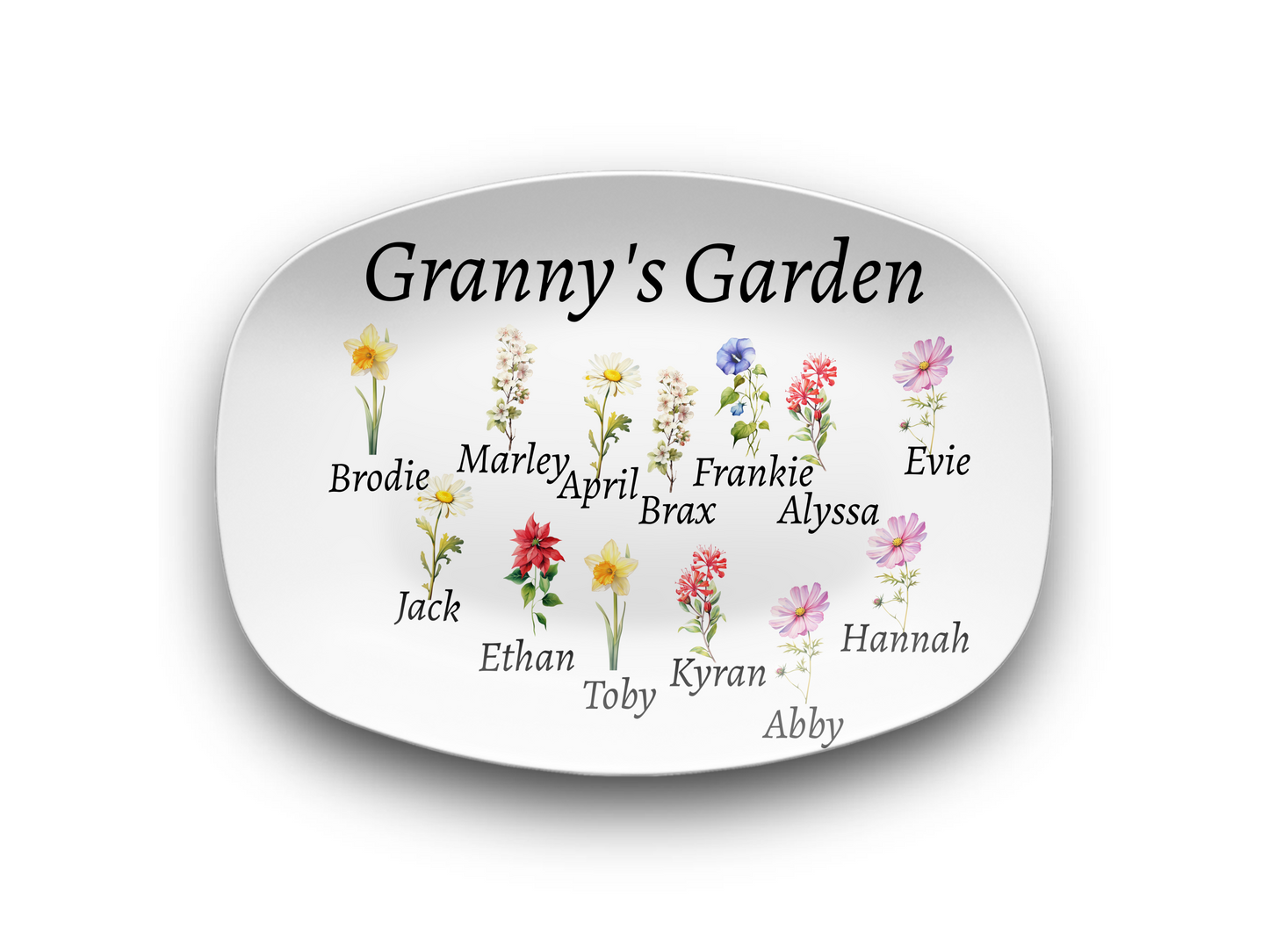 Granny's Garden Platter