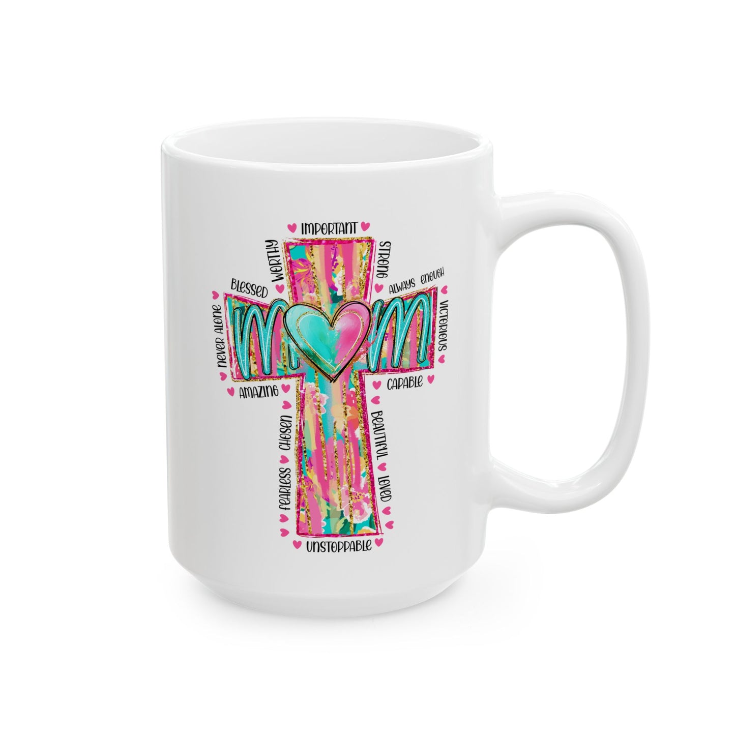 Colorful Mom Ceramic Mug - Perfect Gift for Mother's Day & Special Occasions