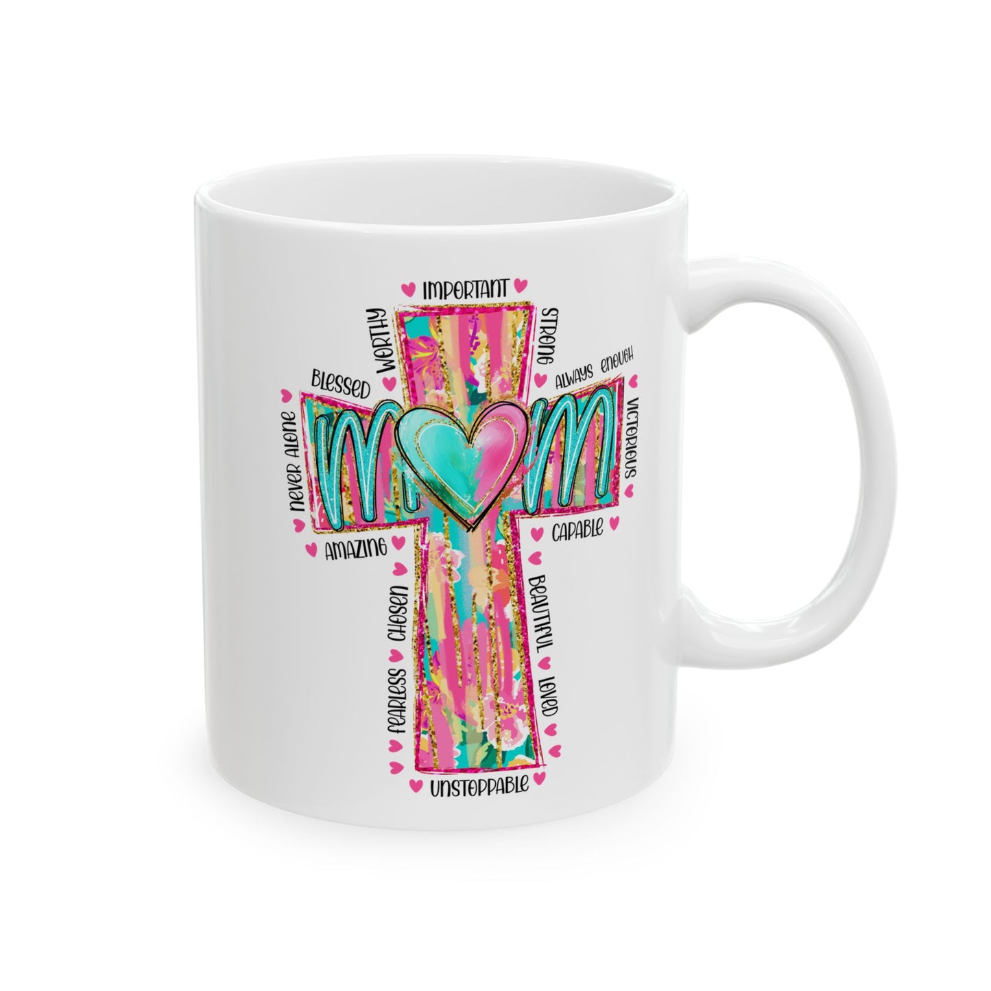 Colorful Mom Ceramic Mug - Perfect Gift for Mother's Day & Special Occasions