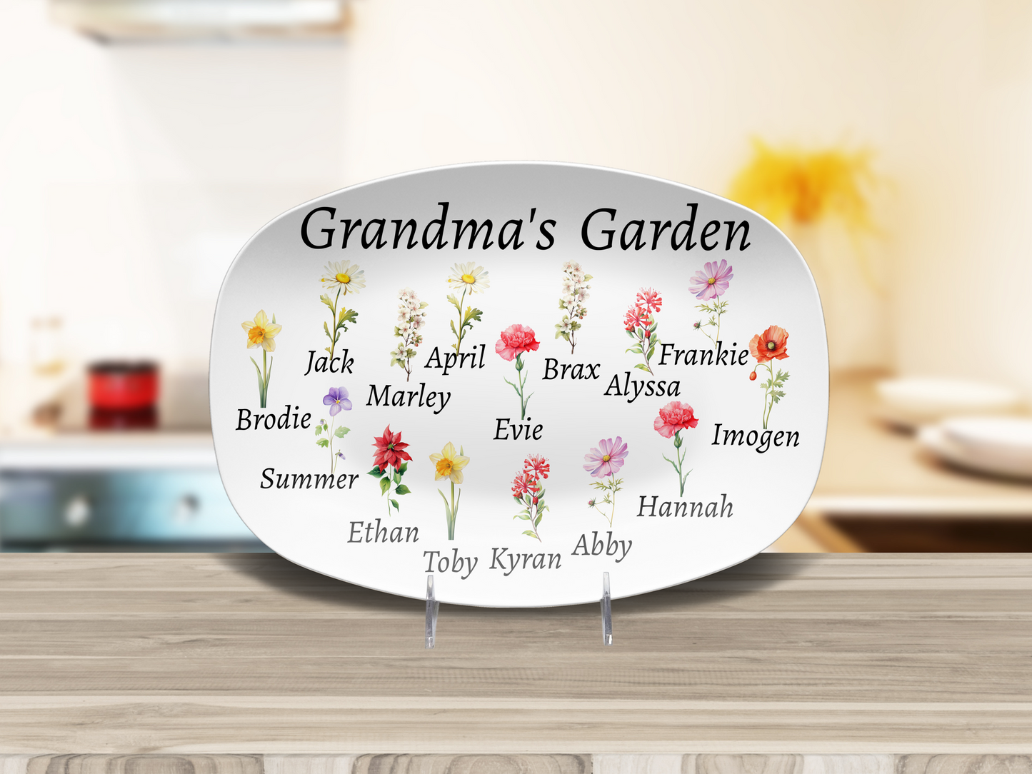 Grandma's Garden Platter