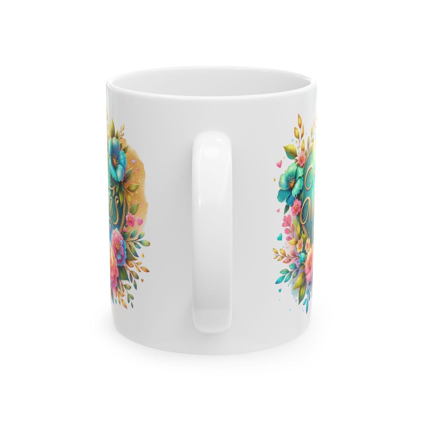 11 oz Floral Coffee Mug - Perfect Gift for Mothers Day