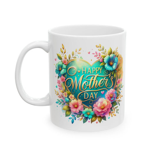 11 oz Floral Coffee Mug - Perfect Gift for Mothers Day