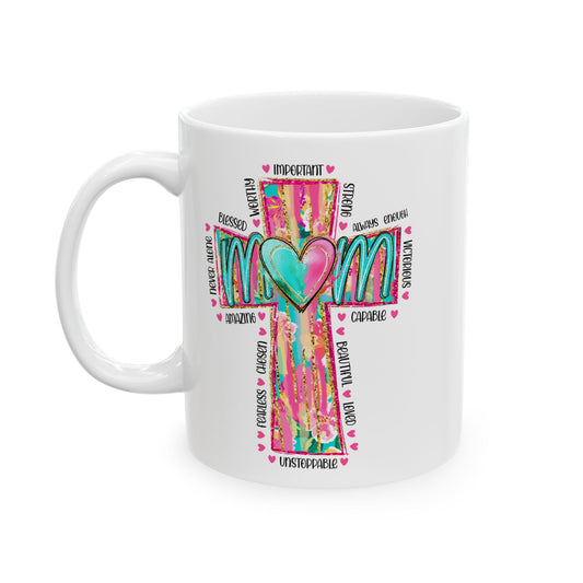 Colorful Mom Ceramic Mug - Perfect Gift for Mother's Day & Special Occasions