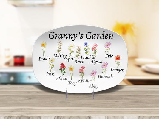 Granny's Garden Platter
