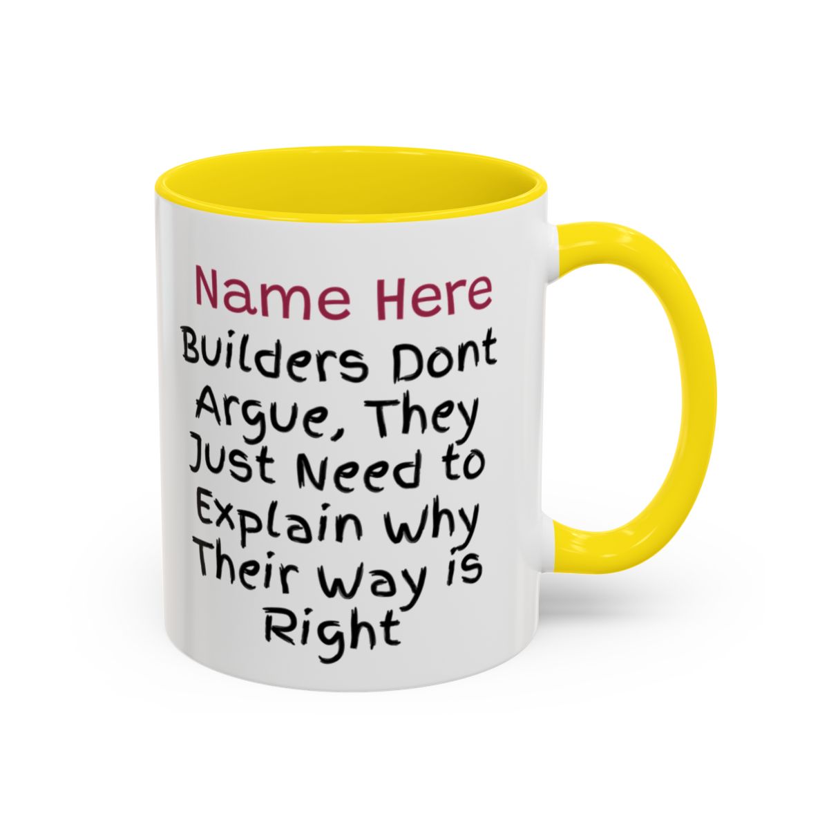 Builders Personalised Mug