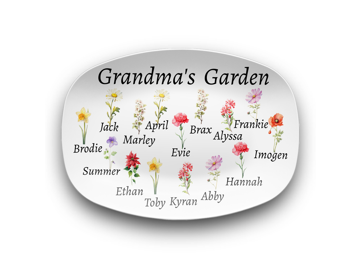 Grandma's Garden Platter