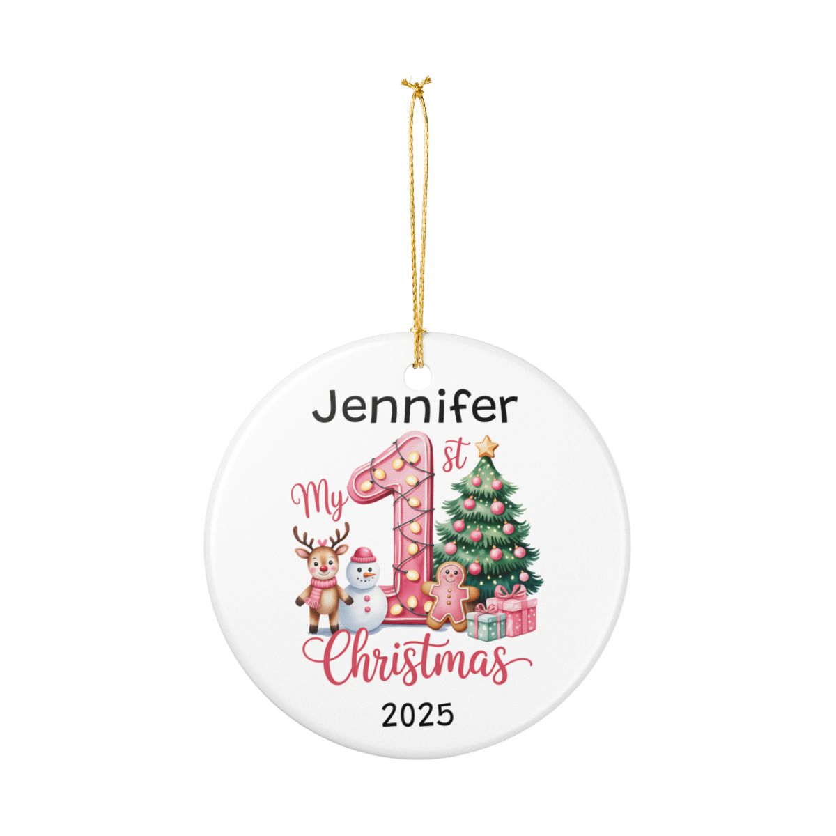 Personalised 1st Christmas Ornament