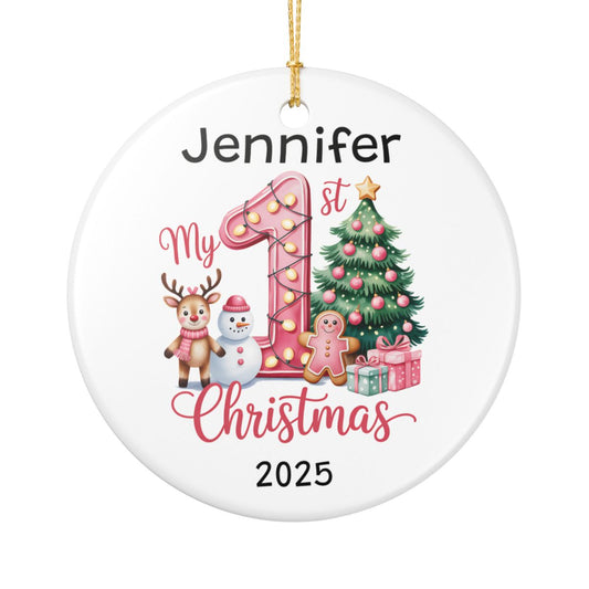 Personalised 1st Christmas Ornament
